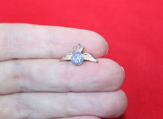 Vintage WWII Era 1940s RCAF Sweetheart Wings Pin … - image 5