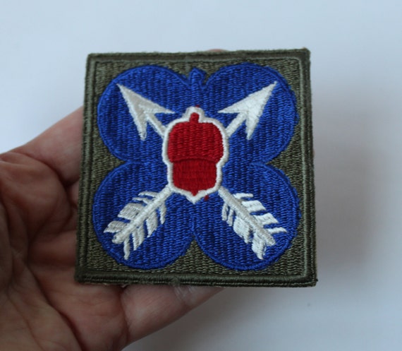 21st US Army Corps Blue Clover White Arrows Red Ac