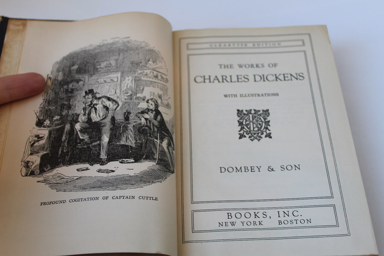 Antique Victorian Era Book Charles Dickens 1868 Dombey And Etsy