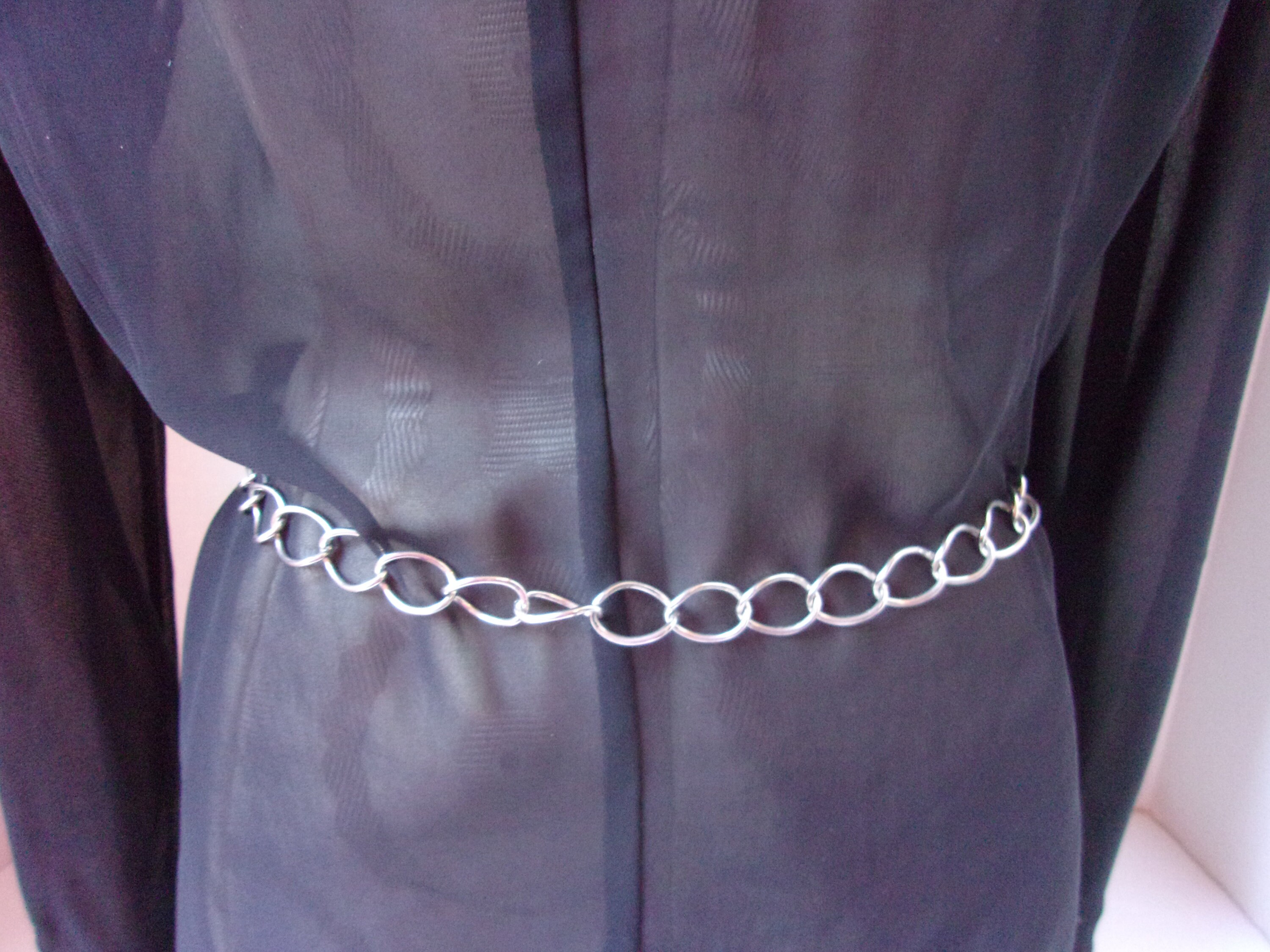 Vintage Silver Chain Belt Mid Century Silver Chain Belt with Etsy
