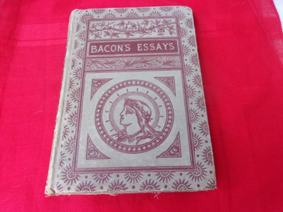 Antique Victorian Book Bacons Essays 1885 By Francis Bacon Alden Pub New York Beautiful Book Good Condition - 