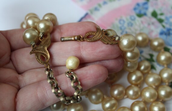 Vintage Signed Miriam Haskell Huge Double Strande… - image 4