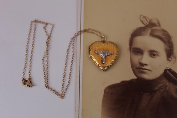 Vintage WWII Era Sweetheart Locket, US Army Air Corps Aviation