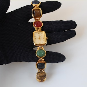 Vintage KJL Kenneth Jay Lane High End Designer Scarab Quartz Watch
