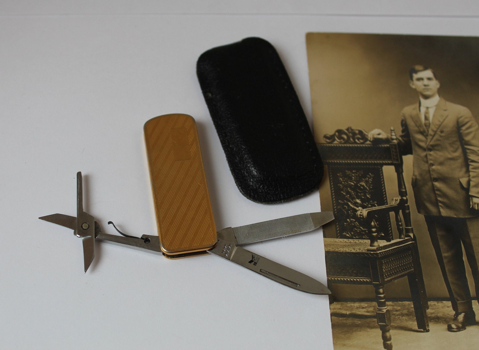 Vintage Art Deco Era Knife by Katana Japan Original Black Etsy