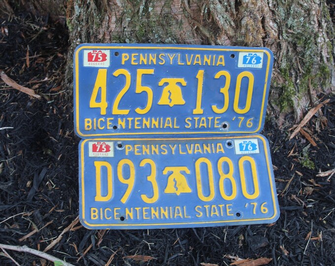 2 Vintage Pennsylvania 1970s License Plates PA License Plates - Etsy