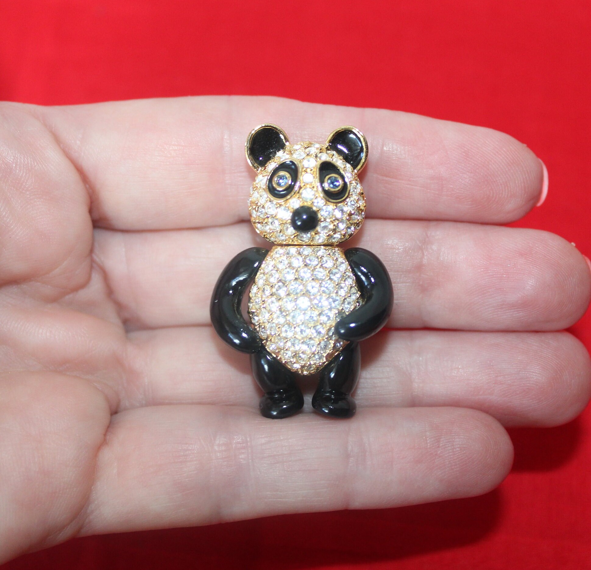 Vintage America Silver Panda Brooch Vintage Avon Pandy Bear Pin (8047) 1973 Panda Bear Brooch - Etsy main image 4