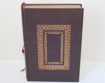 Vintage Classic Book - Fine Binding, International Collectors Library Edition of Moll Flanders by Daniel DeFoe, Gilded Dark Brown Hardcover