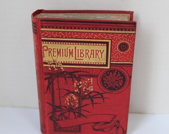 Beautiful Antique Victorian Era Christian Religious Book, The Happiness Of Heaven 1871 Red Embossed Gilded Book Rev. Boudreaux, Baltimore MD