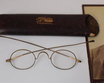 Antique Eyeglasses Victorian Era 1800s Eye Glasses Spectacles & Hard ...