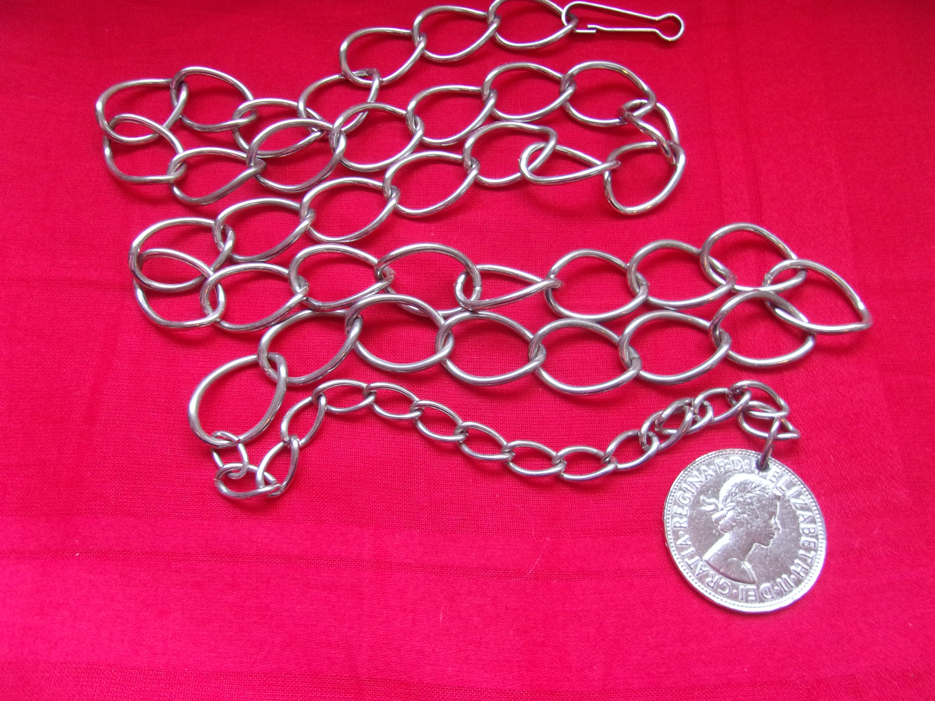 Vintage Silver Chain Belt Mid Century Silver Chain Belt with Etsy