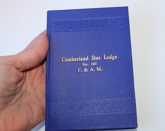 Antique Vintage Pennsylvania Freemasons 1926 Lodge Book from Cumberland Star Lodge No 197, Lots of Names & info, Carlisle PA 1920s Masons