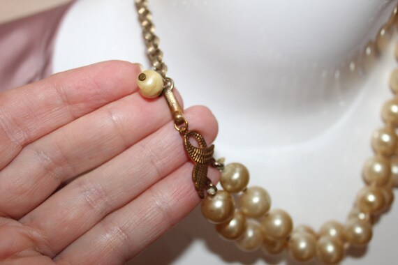 Vintage Signed Miriam Haskell Huge Double Strande… - image 7