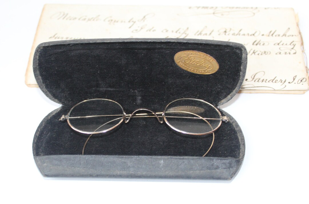 Antique Art Deco Eyeglasses Oval Eye Glasses 12K Gold Filled Etsy