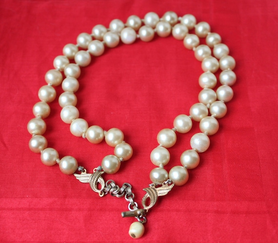 Vintage Signed Miriam Haskell Huge Double Strande… - image 5