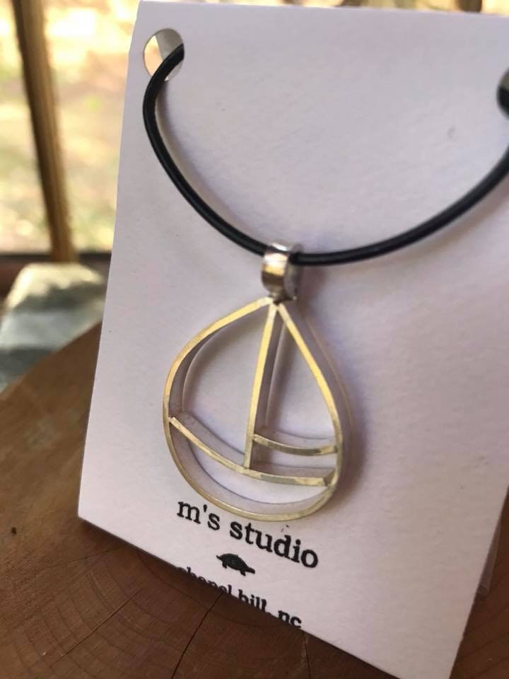 MADE TO ORDER Handcrafted Sterling Silver Hammered Cog Pendant