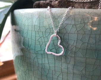 Handcrafted Sterling Silver Heart Pendant -  *ONLY 1 IN STOCK*