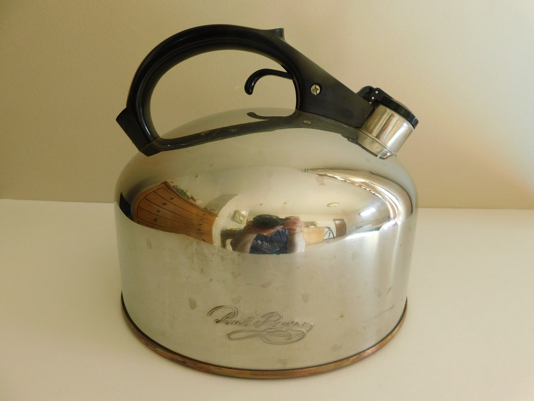 Large 3 Quart Revere Ware Copper Bottom Tea Kettle Etsy