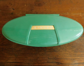 Aiguille droite Singer pour boutonnière n° 489500 ou n° 489510 dans un étui en plastique vert