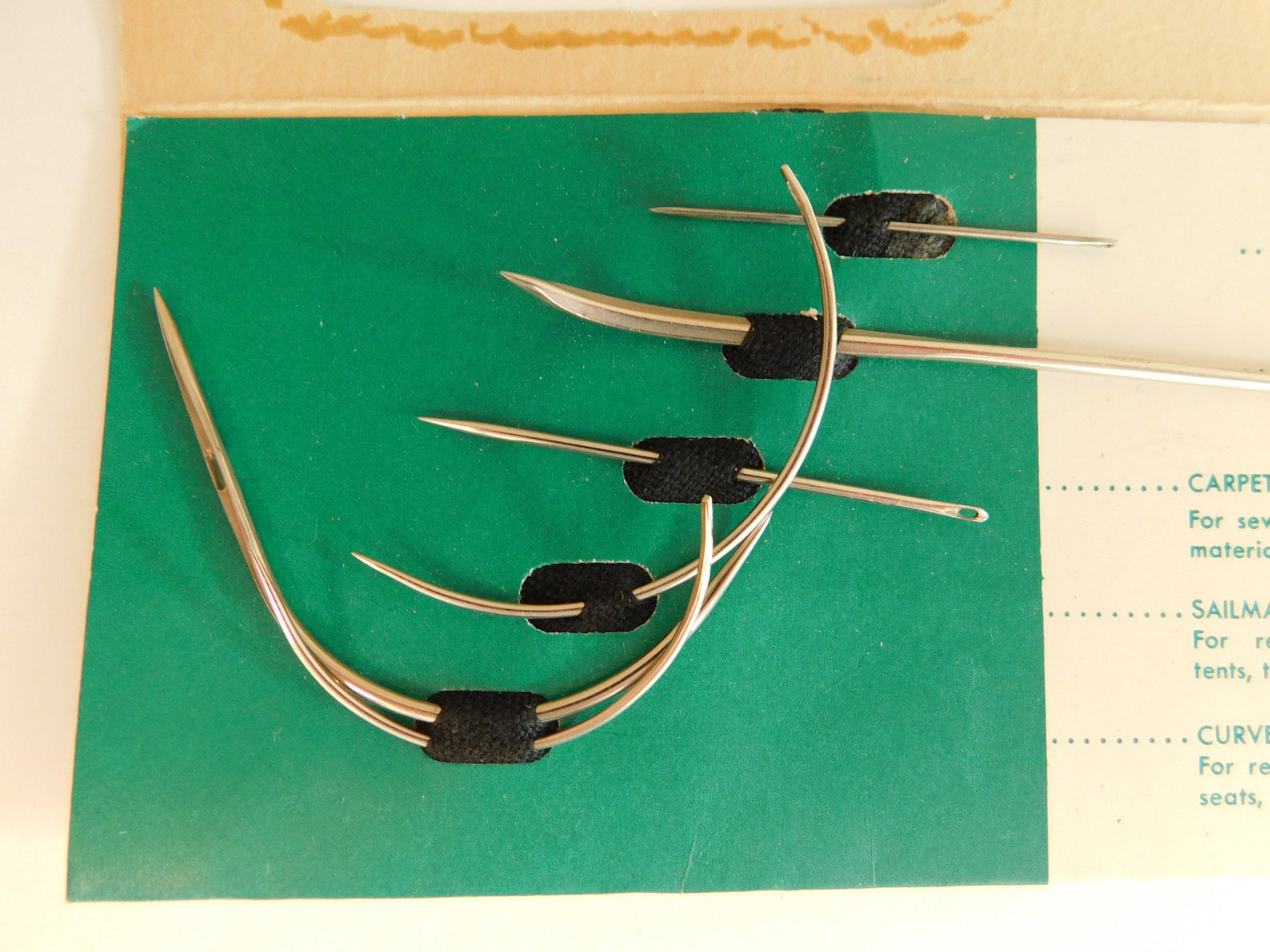 Singer 5 Hand Sewing Needles Curved and Straight for Repairing Etsy