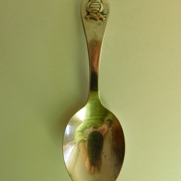 Reed & Barton Silverplate Child's Spoon with Owl