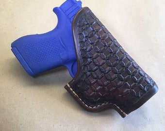 The "Classic" Holster for a Glock 43..... Traditional OWB Style..... Handmade.