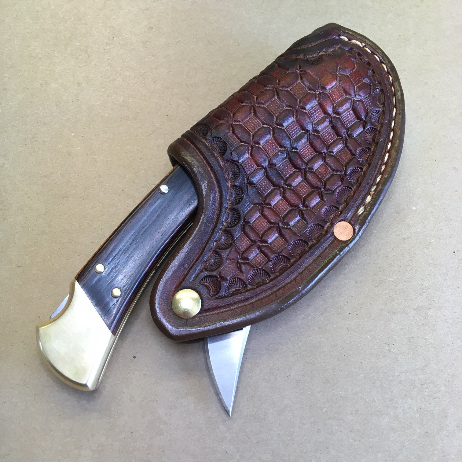 The onehander Knife Sheath... One Hand Opening... Etsy UK