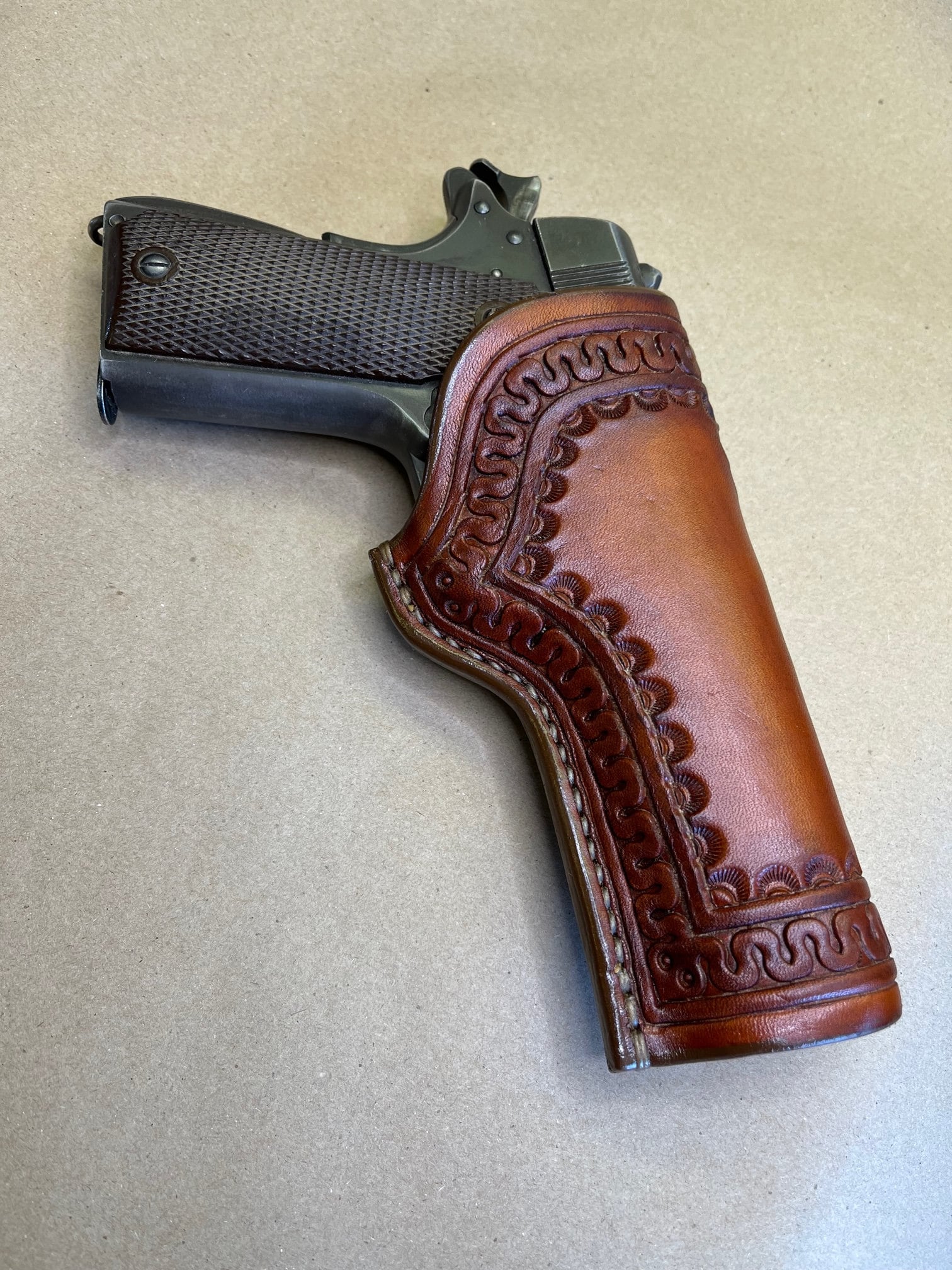 The classic Holster for a Colt 1911 Govt Model..... Traditional OWB ...
