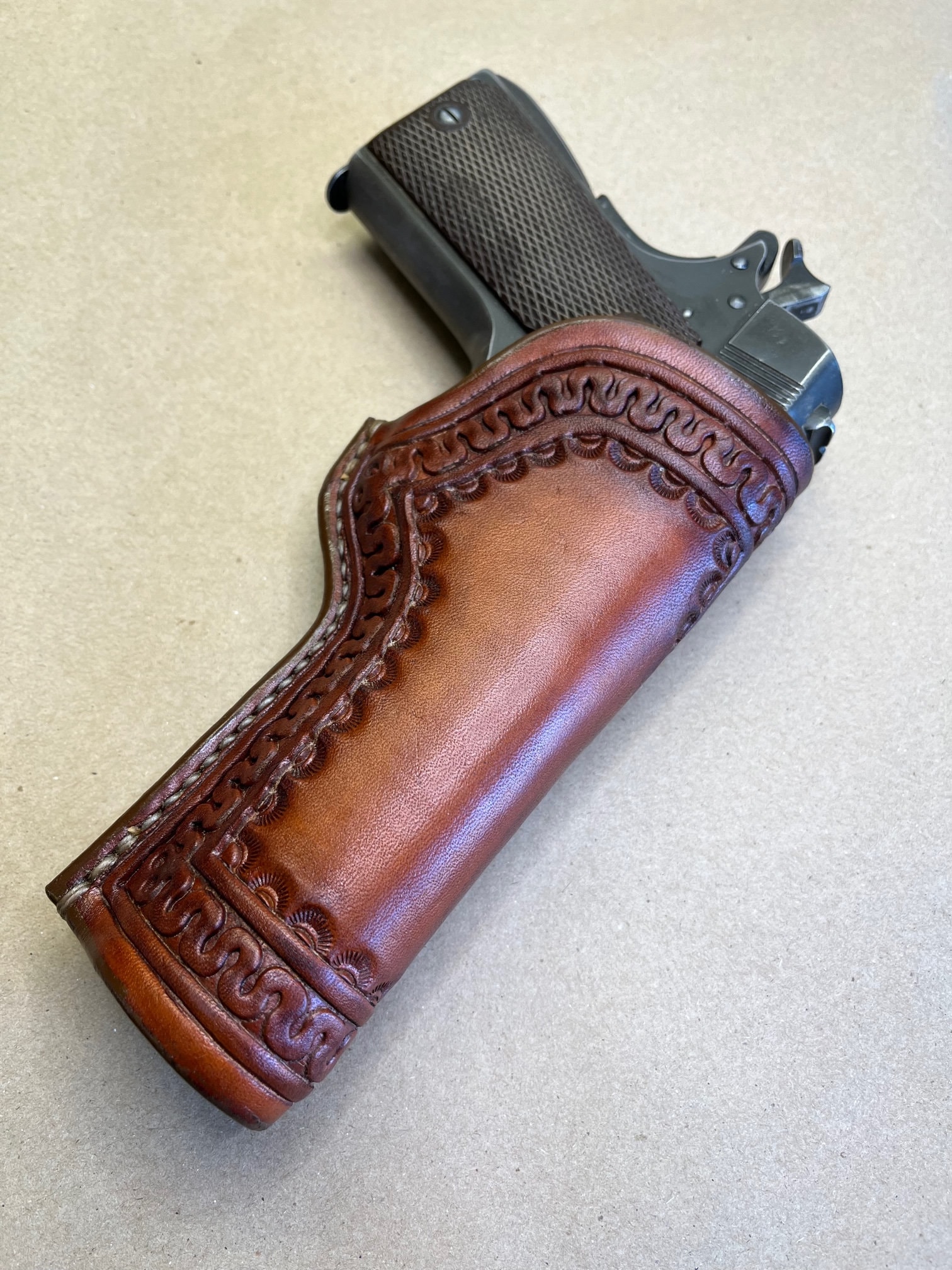 The classic Holster for a Colt 1911 Govt Model..... Traditional OWB ...