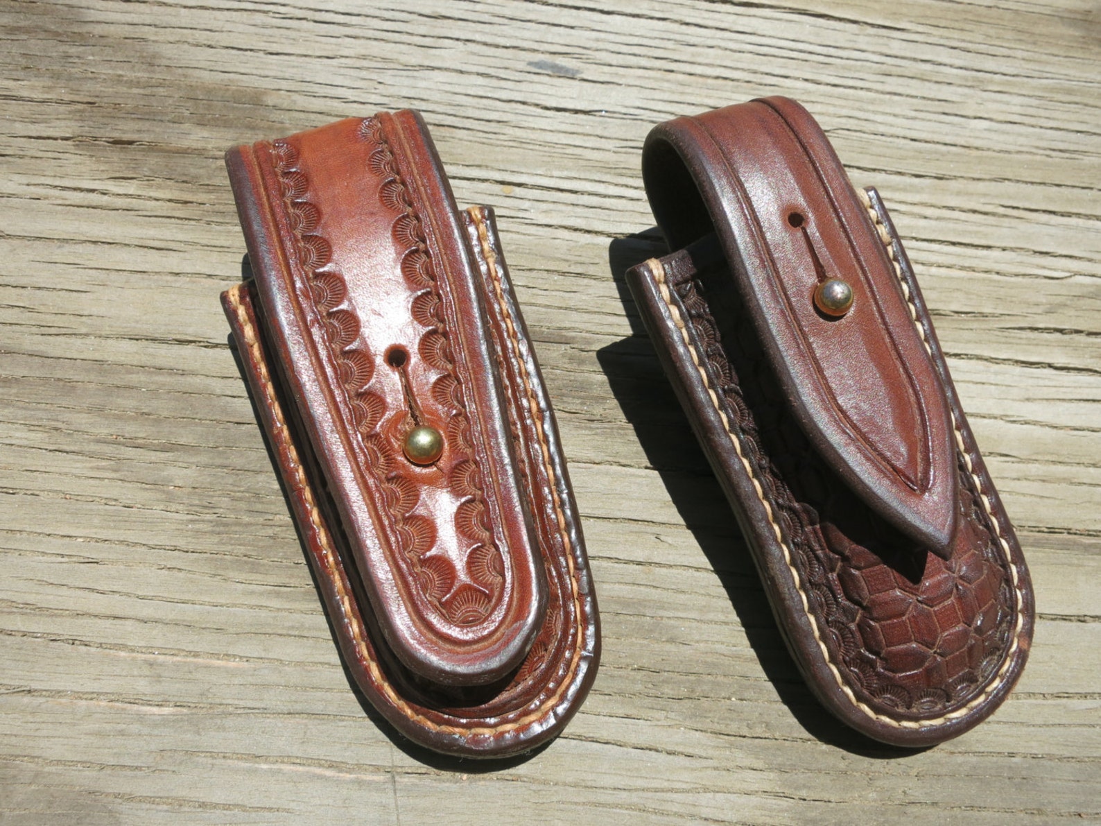Leather Sheaths For Buck 110 Folding Knife.....HandTooled Etsy