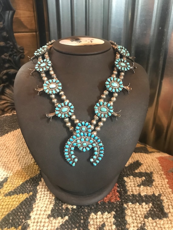 Zuni Squash Blossom Necklace