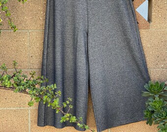 Wide Leg Crop Pants - Etsy