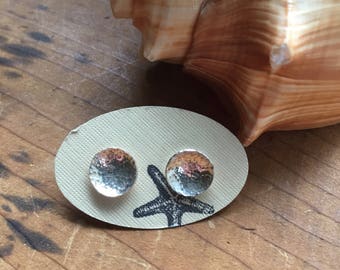 Sterling silver earrings, stud earrings, silver stud earrings, sterling silver studs, recycled silver earrings