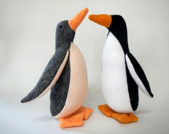 Penguin Sewing Pattern: DIY Soft Toy, Wedding Cake Topper (PDF Pattern)