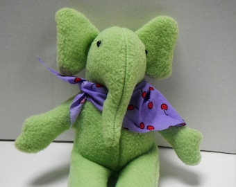 Elephant Sewing pattern - 8 inches tall-Pdf instructions- Handmade sewing tutorial-Toy, gift and comfort friend