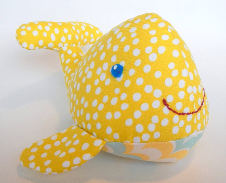 Whale Sewing Pattern-Whale Softie-Whale toy size 5 inches x 7 | Etsy