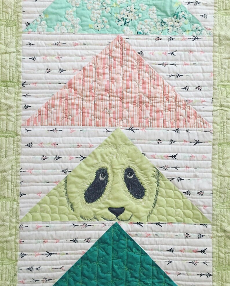 Baby Panda Quilt // Panda Quilt // Baby Shower Gift // Nursery Etsy