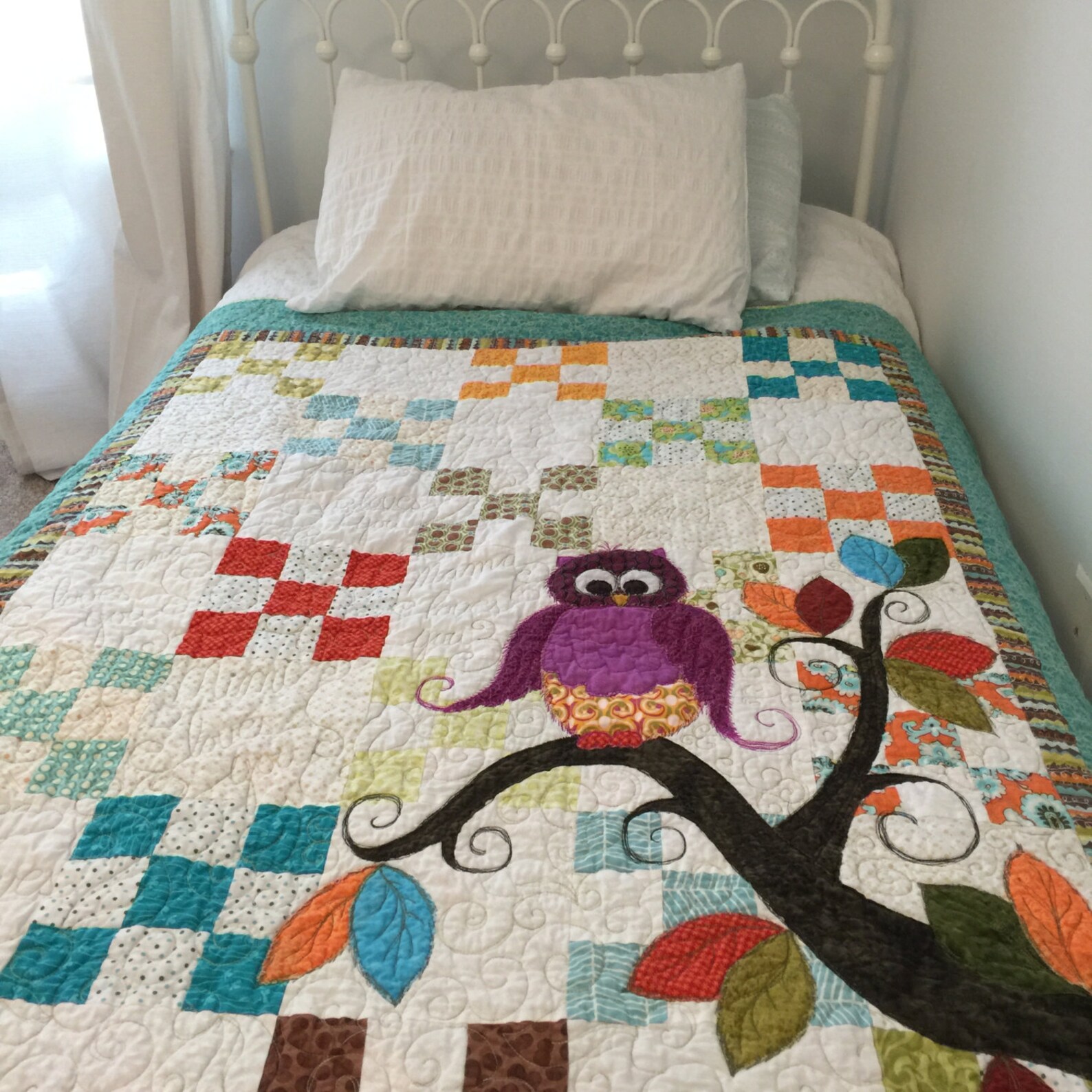 Baby Quilt Pattern PDF // Owl Quilt Pattern PDF // Baby Shower Etsy
