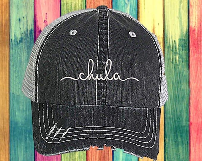 Chula Trucker Hat, Latina Distressed Trucker Hat, Funny Latina Trucker Cap, Latinx Trucker Caps, Latina Feminist Gift for her, Spanish Hats