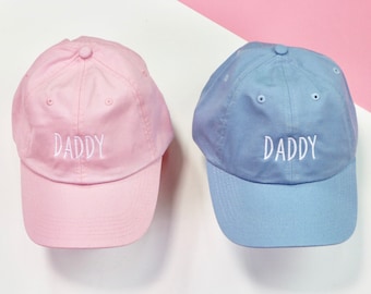 DADDY Dad Hats Gender Reveal Hat Baby 