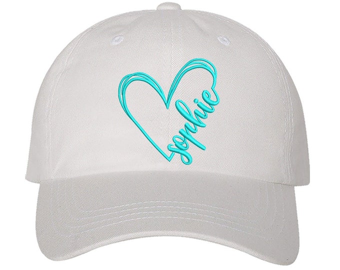 Custom Name Personalized Baseball Cap Your Text Here Hat Personalized Gift Choose your text Monogrammed Hat Custom Hat Valentines Day Gifts