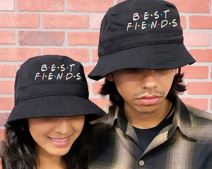 Best FIENDS Hat, Sun Hats, Fisherman Bucket Hats, Best Friends Hats, Unisex Bucket Hats, FRIENDS Print Caps, Tv show Bucket Hat