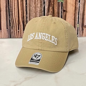 Los Angeles 3D Embroidered 47 Brand Baseball Hat Cap, Los Angeles Dad Hat, LA Baseball Hat Unisex Los Angeles Baseball Hat LA City Pride Cap