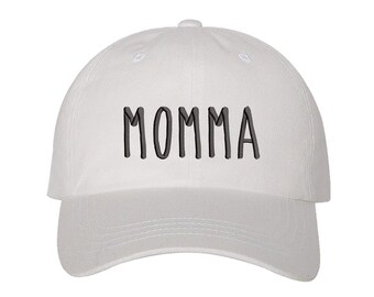 Momma Embroidered Baseball Hat, Women's Hat, Mother's Day Gift, Gift For Mom, Momma Dad Hat, Embroidered Dad Hat, Custom Hat