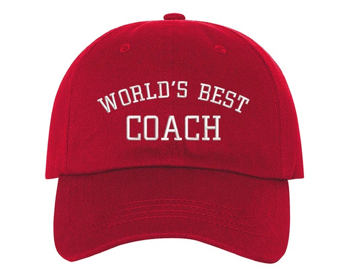 Worlds Best Coach Hats  Fathers Day Hats Soccer Coach Caps Baseball Coach Football Coach Gift Baseball Coach Gift for Dads Coach Gifts Caps