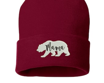 DLOAHJZH-Q Adult Unisex Funny Mama Bear Autism Awareness Winter Beanies DLOAHJZH-Q Adult Unisex Funny Mama Bear Autism Awareness Winter Beanies