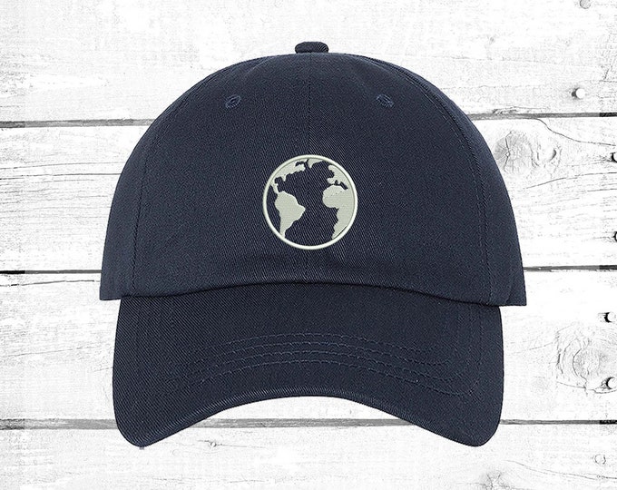 Earth Hats  Earth Day Baseball Hat, Peace on Earth Gift, Nature lover gift, Planet Earth Gift Peace on Earth Cap