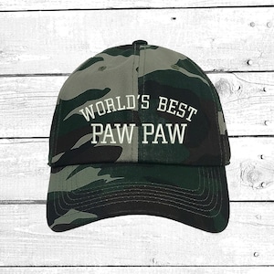 World&#39;s BEST PAW PAW Baseball hat for best buds Grandfather Gift for Grandpa Hats Gift for Dad Best friend Cap Papa Hat Abuelo Cap