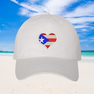 Puerto Rico Baseball Hat Puertorican Festival Hats, Puerto Rico Flag Dad Hat, Embroidered Baseball Cap, Puerto Rico Dad Hats, Boricua Hats