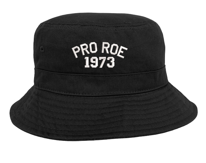 Pro Roe 1973 Bucket Hat, Unisex Embroidered Hat, Roe vs Wade Bucket Hat, Abortion Rights Hat, Beach Bucket Hats, Summer Bucket Hat